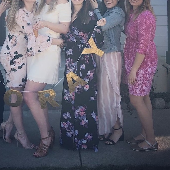 SOLD Jennifer Lopez Floral Maxi Dress - Medium - Picture 2 of 7